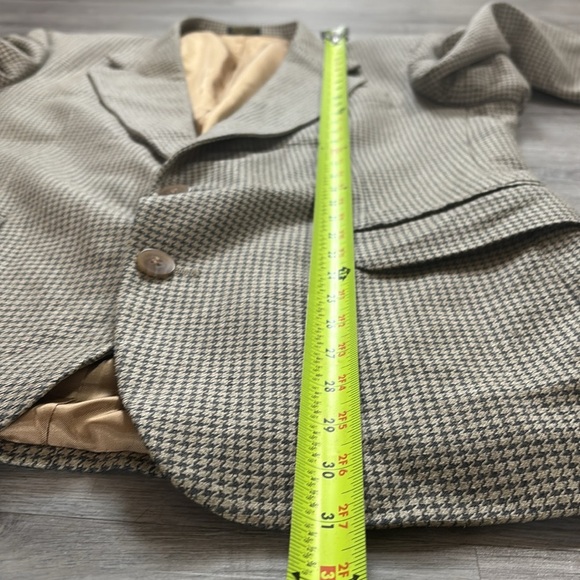 LANA MODA MENS LUXURY BLAZER 39R Houndstooth fine Italian woven fabric - Picture 4 of 8